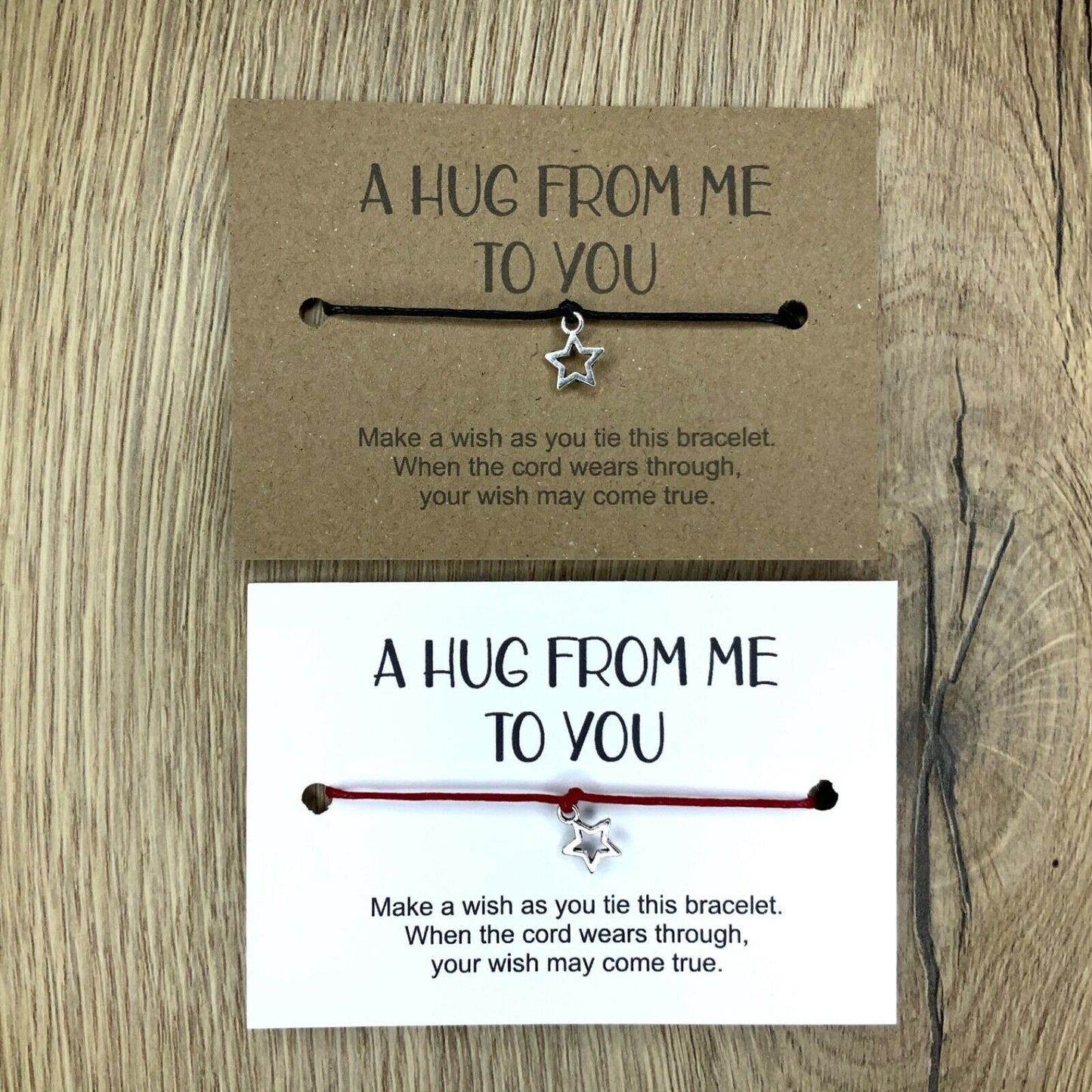 Friendship Gift wish bracelet Make A Wish Bracelet, thinking of you, A hug from me to you