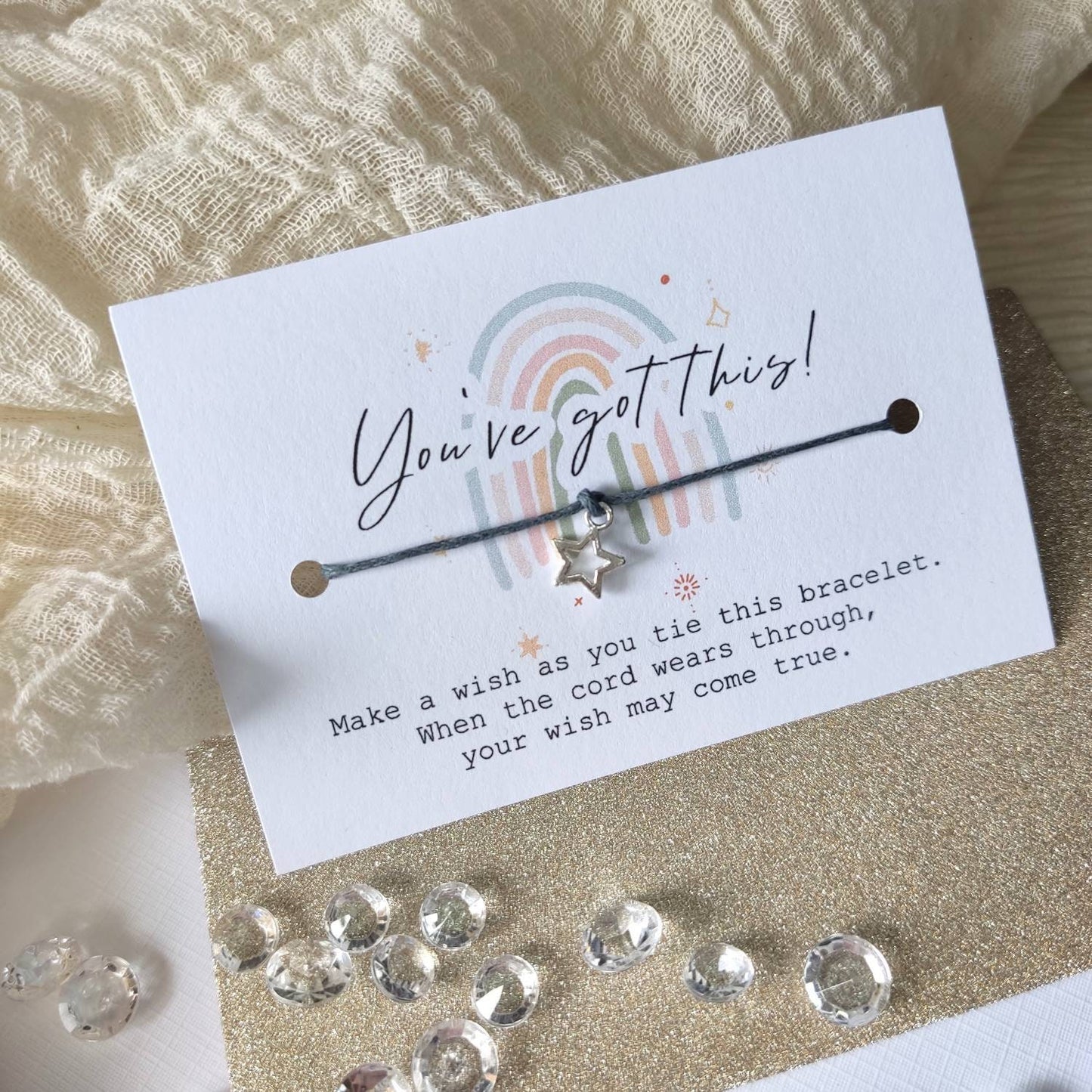 You’ve got this Rainbow Wish Bracelet