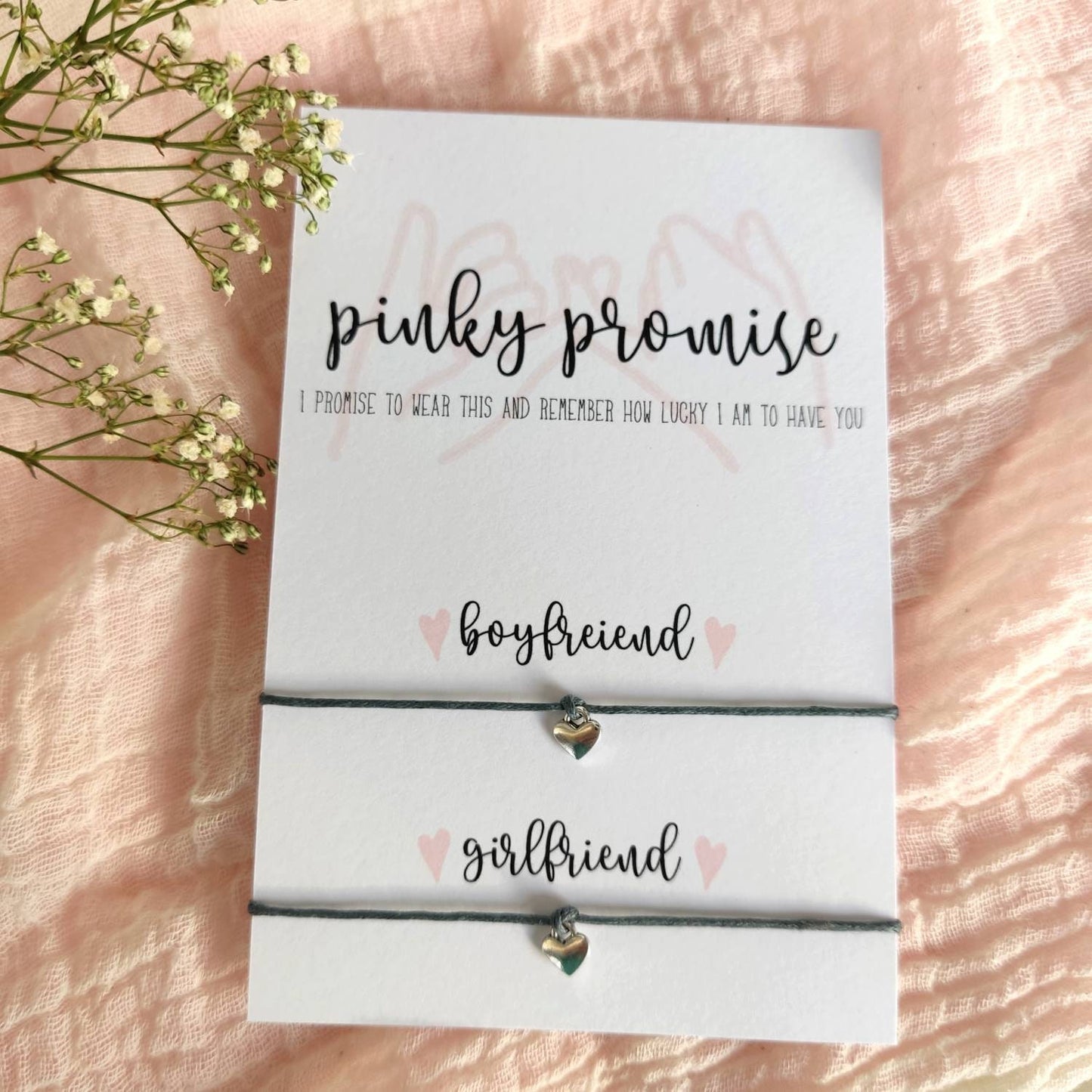 Pinky promise, set of 2 couples gift