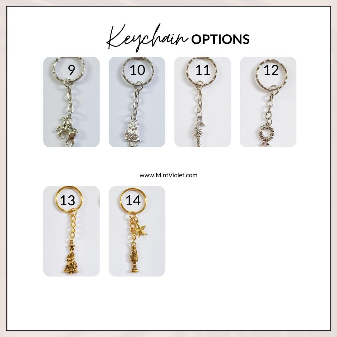 Birthday cake keychain on card, Keyring for work colleagues, Secret Santa or a stocking filler for best team, Advent calendar or Gift boxes