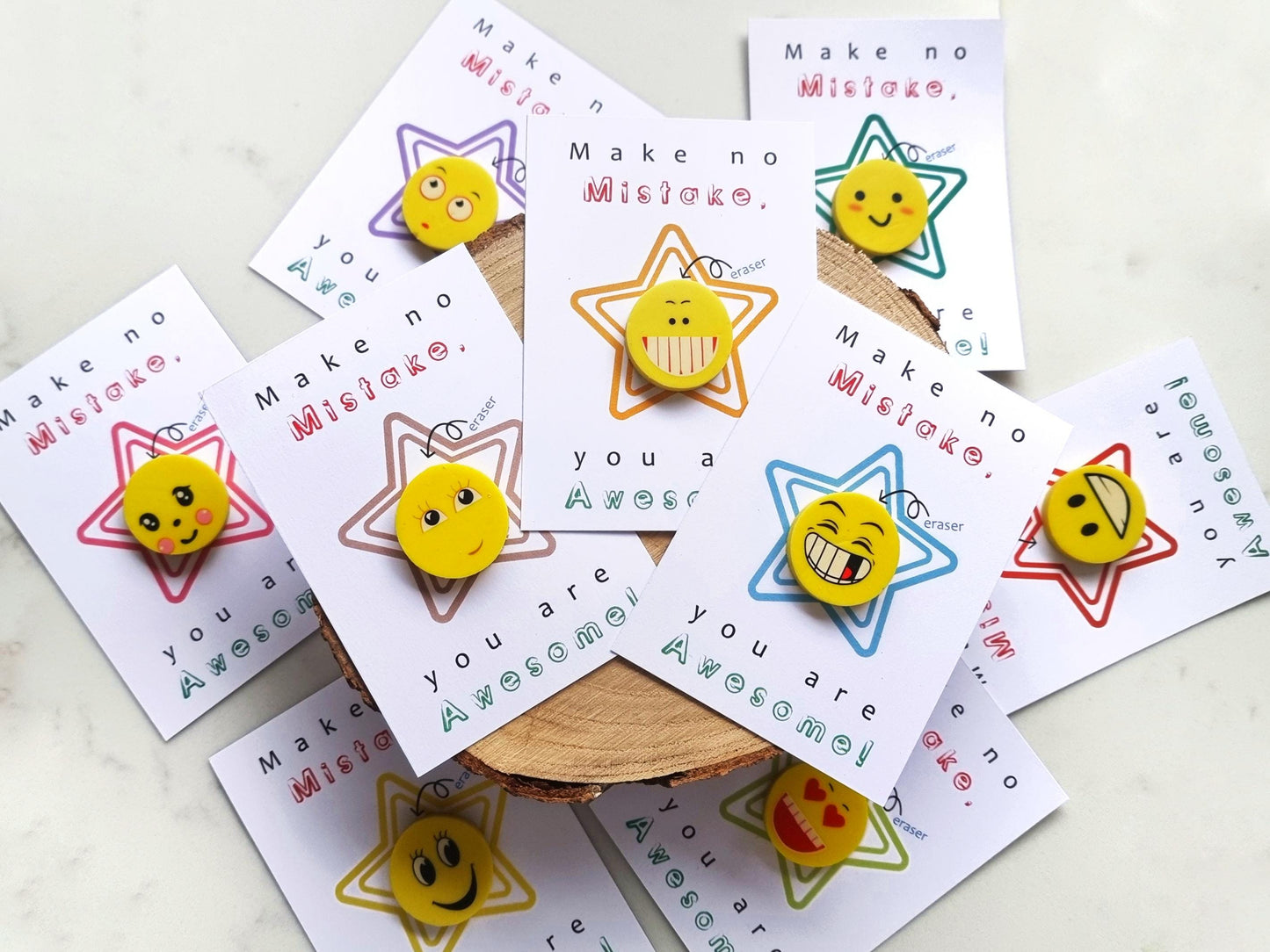 Class of 2025 School leaver bulk eraser gift on Card, Gift for pupils students, PTA, College Congratulation Present, make no mistake