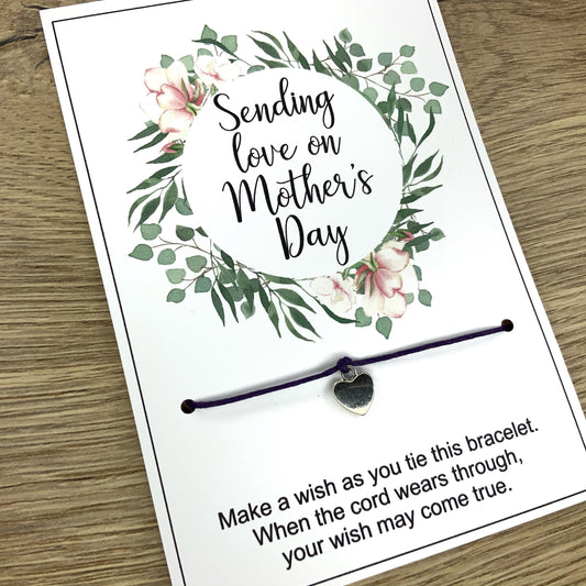 A Mother's Day Wish, Mother's Day Gift, distance Mother's Day Bracelet, Bracelet, Gift For Mum, sending love on Mothers Day, Mum Gift Card