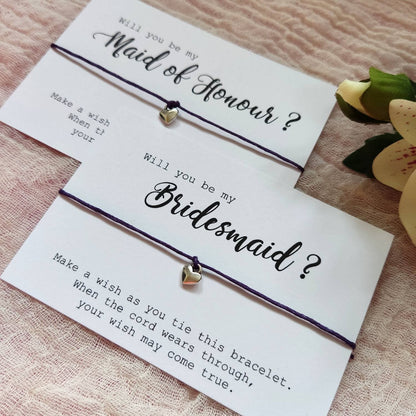 Bridesmaid proposal gift, Will You Be My Bridesmaid Card, Bridesmaid Gifts,  Bridesmaid Bracelet, flower girl Bracelet, Wedding Party gift