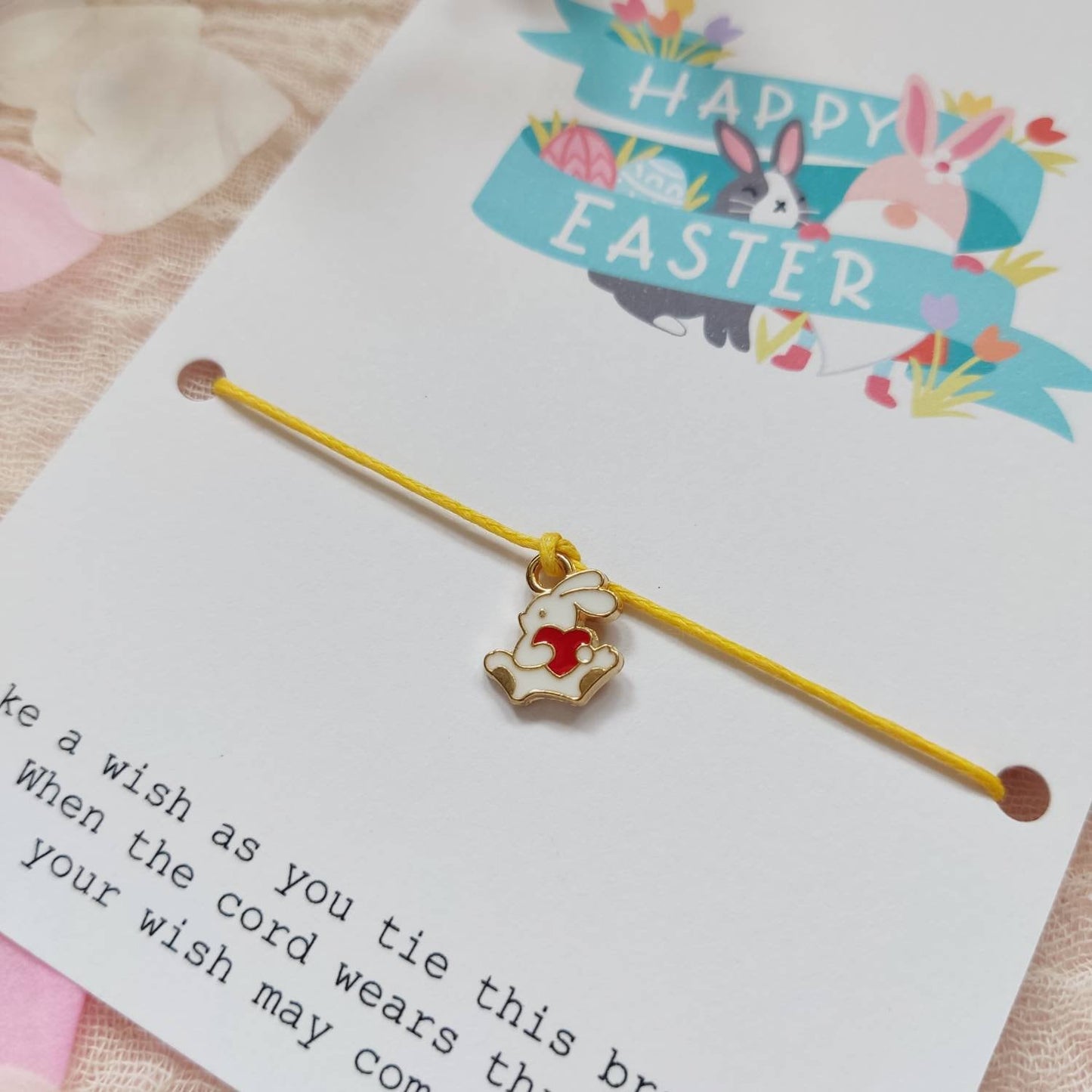 Easter Wish Bracelet, Easter bunny Gift, Easter Egg Hunt, Easter Prize Party Bag