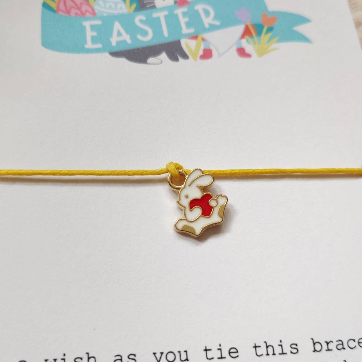 Easter Wish Bracelet, Easter bunny Gift, Easter Egg Hunt, Easter Prize Party Bag