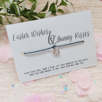 Easter Bunny Wish Bracelet, Easter basket filler, Easter Prize Party Bag, Easter Gift, Easter Egg Hunt, goody bag egg hunt