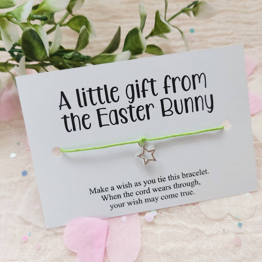 Easter Bunny Wish Bracelet, Easter basket filler, Easter Prize Party Bag, Easter Gift, Easter Egg Hunt, goody bag egg hunt