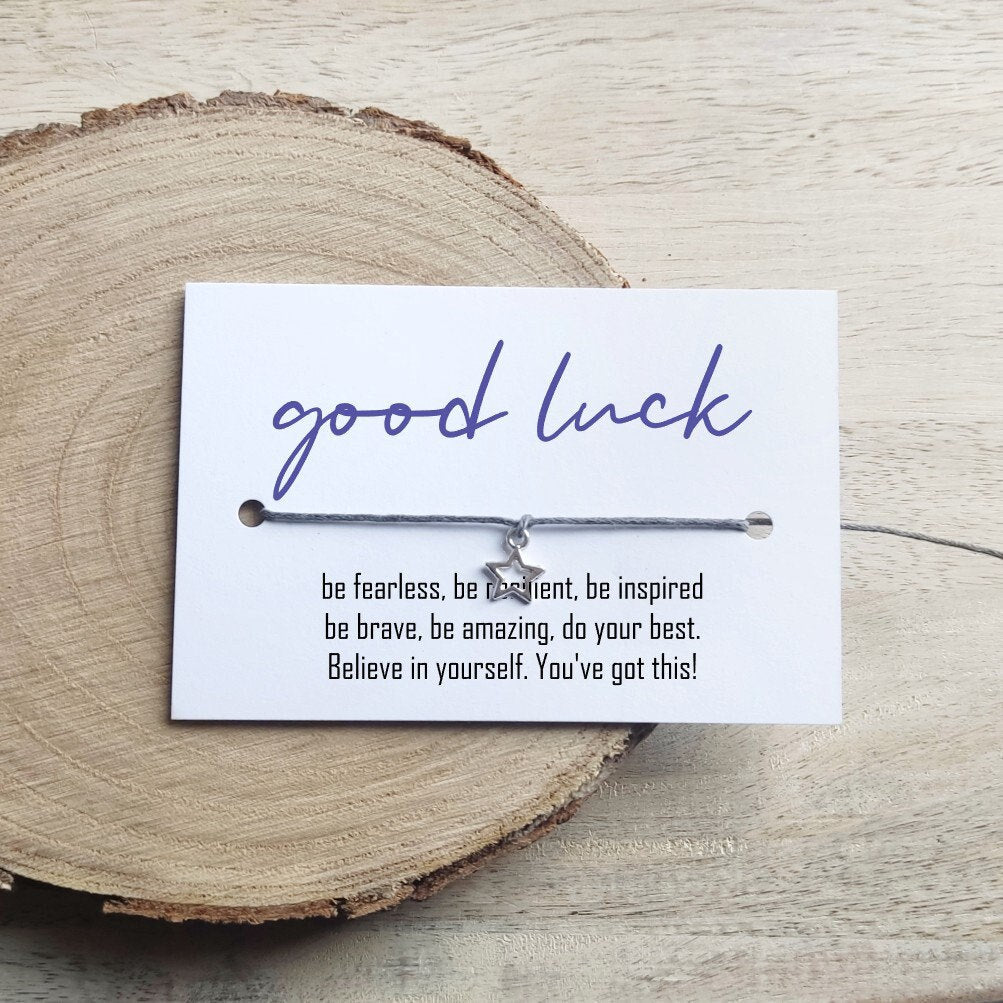 Good Luck Gifts Good Luck Bracelets Inspirational Courage Be Brave Good Luck Sport Team Dance Team Competition Gift Uni Exams Student