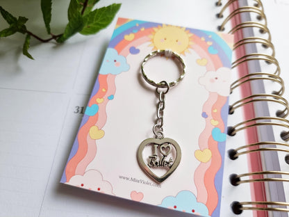 Card with Ballet keychain, Keyring for dance colleagues, Secret Santa or a stocking filler for best team, Advent calendar or Gift boxes